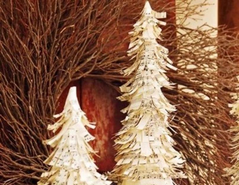 Большая елка своими руками на новый год. Елка своими руками: как сделать красивую поделку из подручных материалов и сладостей? (145 фото)